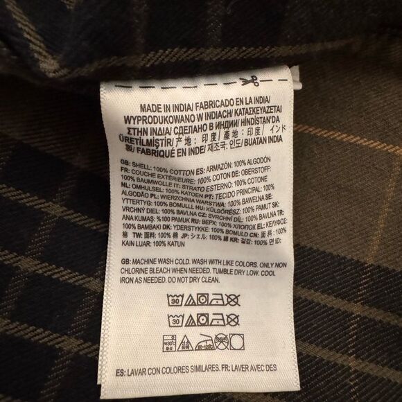 Vans Men's Plaid Shirt - Green and Black - Picture 5 of 6